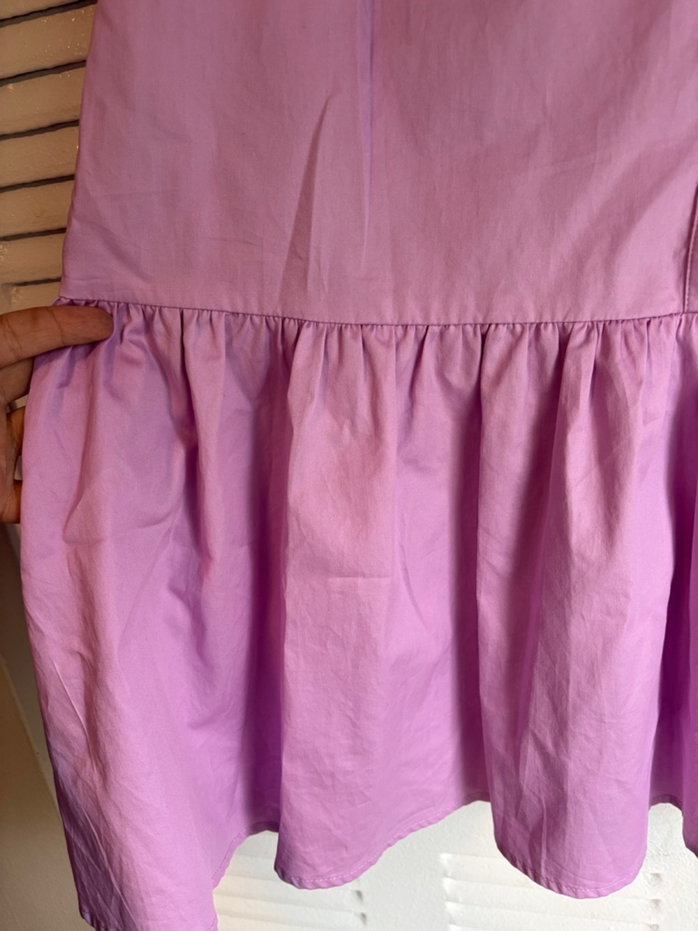 FRUCH Lavender Babydoll Dress Puff Sleeve Chic Size M - Picture 6 of 10